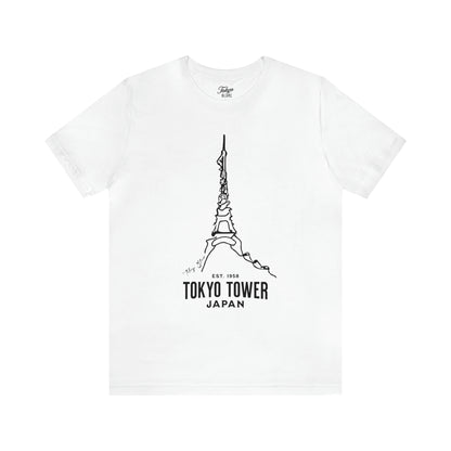 Tokyo Tower Line Art Graphic Tee