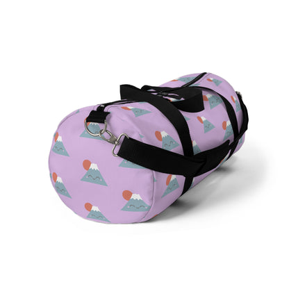 Kawaii Mt. Fuji Duffel Bag - Lilac