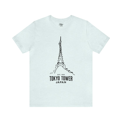 Tokyo Tower Line Art Graphic Tee