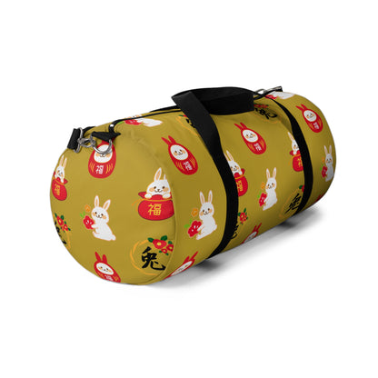 Year of the Rabbit Duffel Bag - Mustard