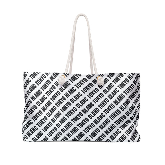 Tokyo Blanc All Over Print Logo Weekender Bag