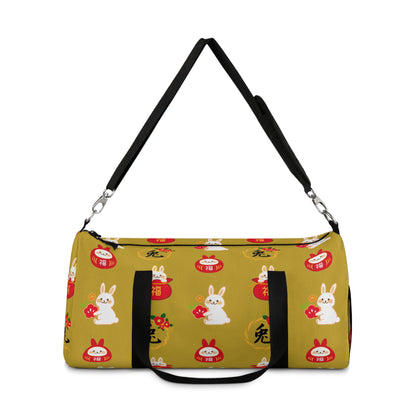 Year of the Rabbit Duffel Bag - Mustard