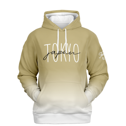 TOKYO Japan Hoodie - Sand + White