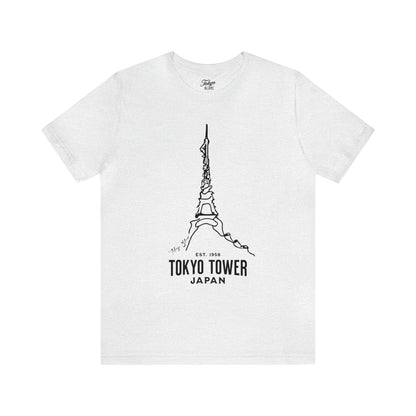 Tokyo Tower Line Art Graphic Tee