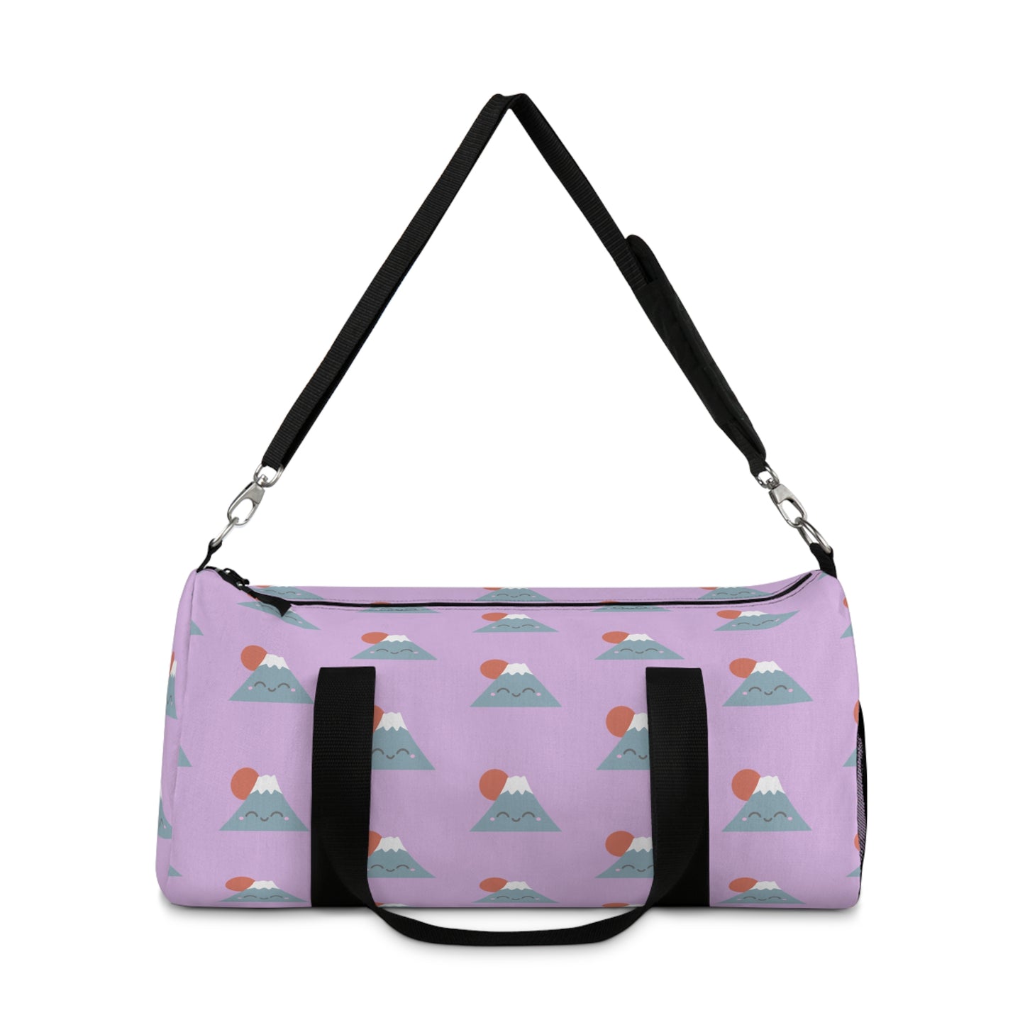 Kawaii Mt. Fuji Duffel Bag - Lilac