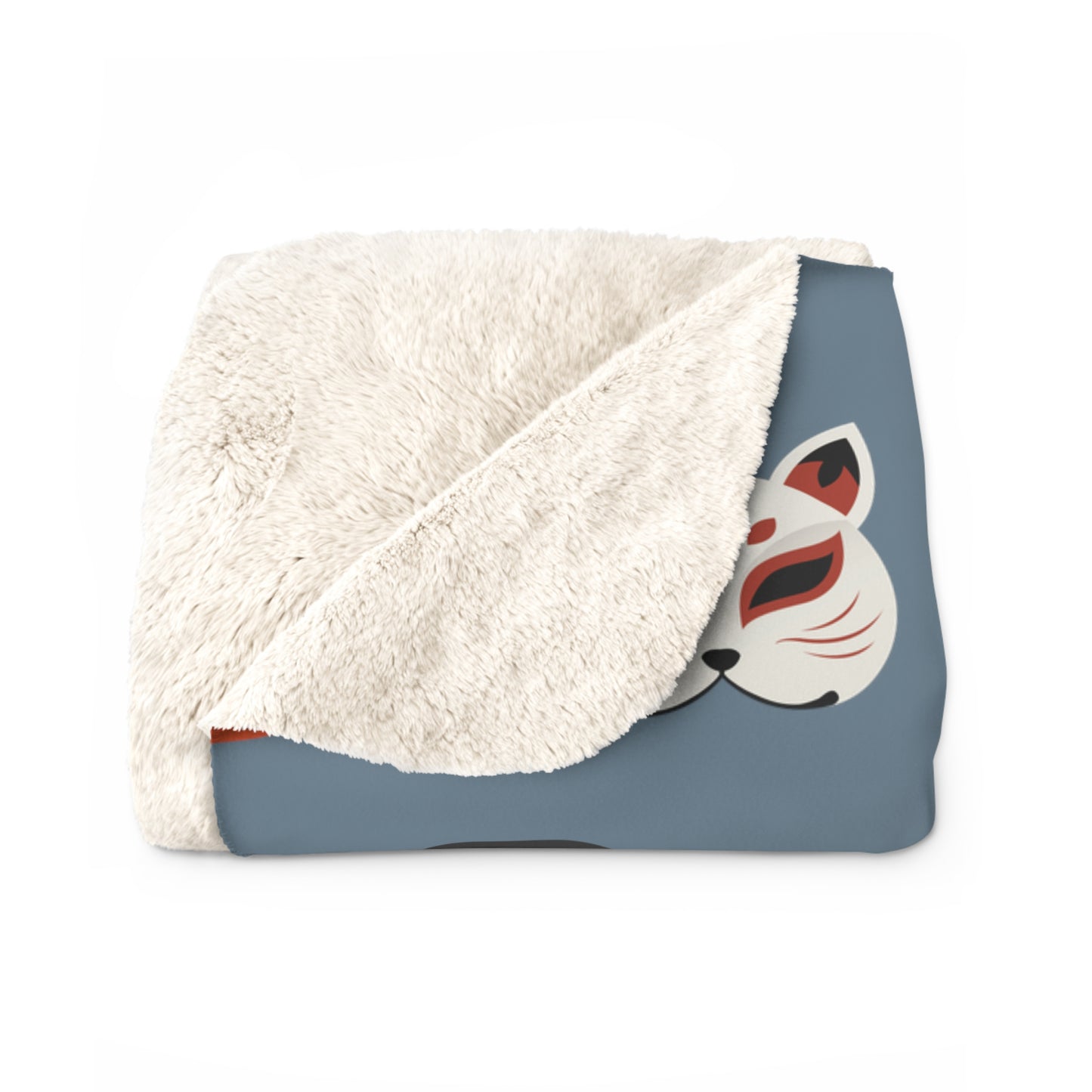 Japanese Trinkets Sherpa Fleece Blanket - Blue Prince