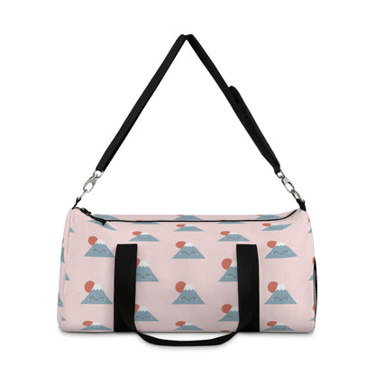 Kawaii Mt. Fuji Duffel Bag - Baby Pink