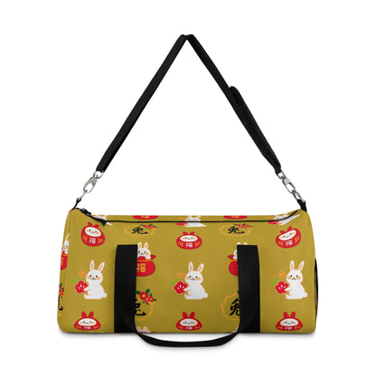 Year of the Rabbit Duffel Bag - Mustard