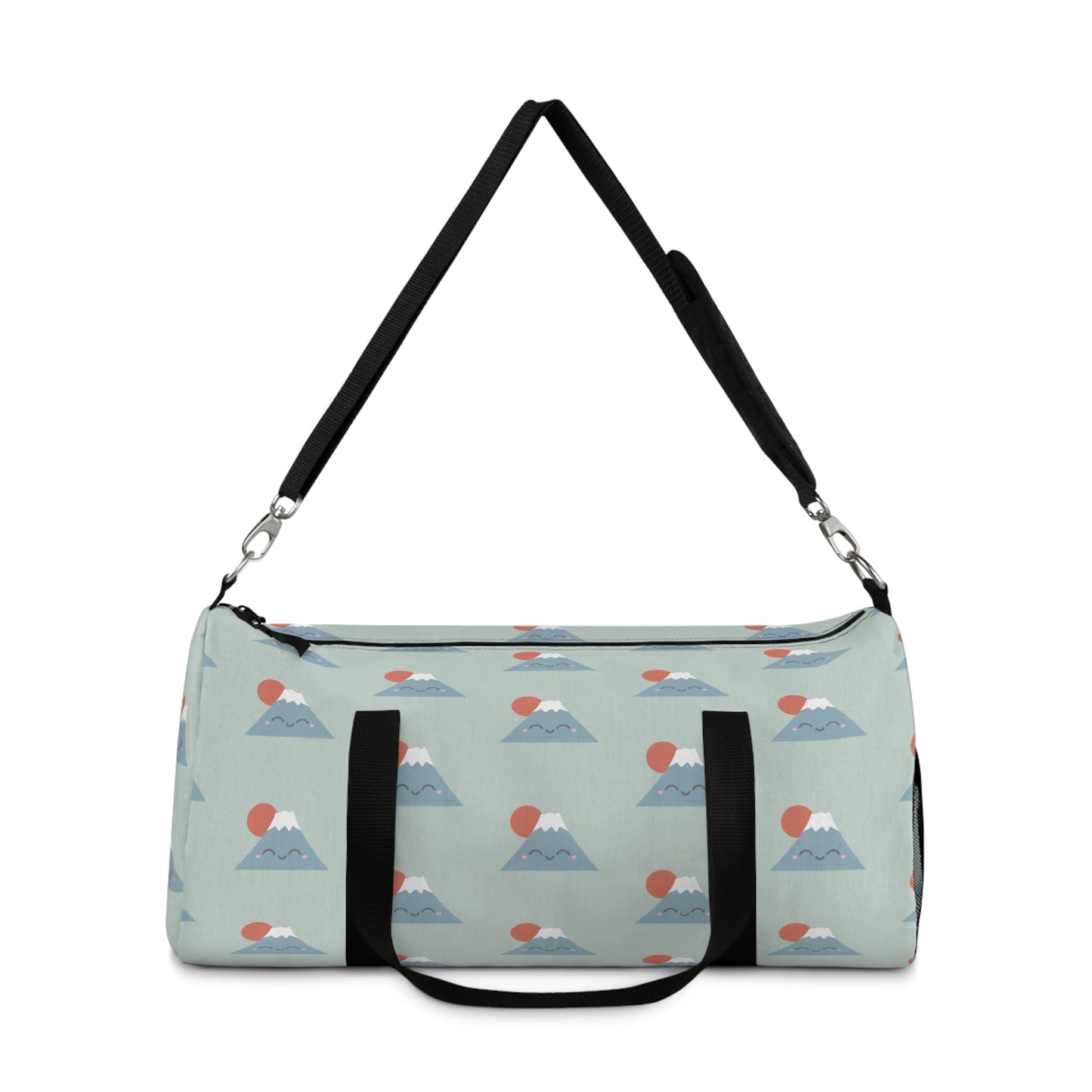 Kawaii Mt. Fuji Duffel Bag - Sea Mist