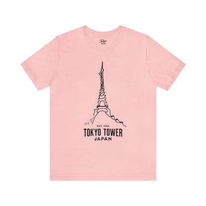 Tokyo Tower Line Art Graphic Tee