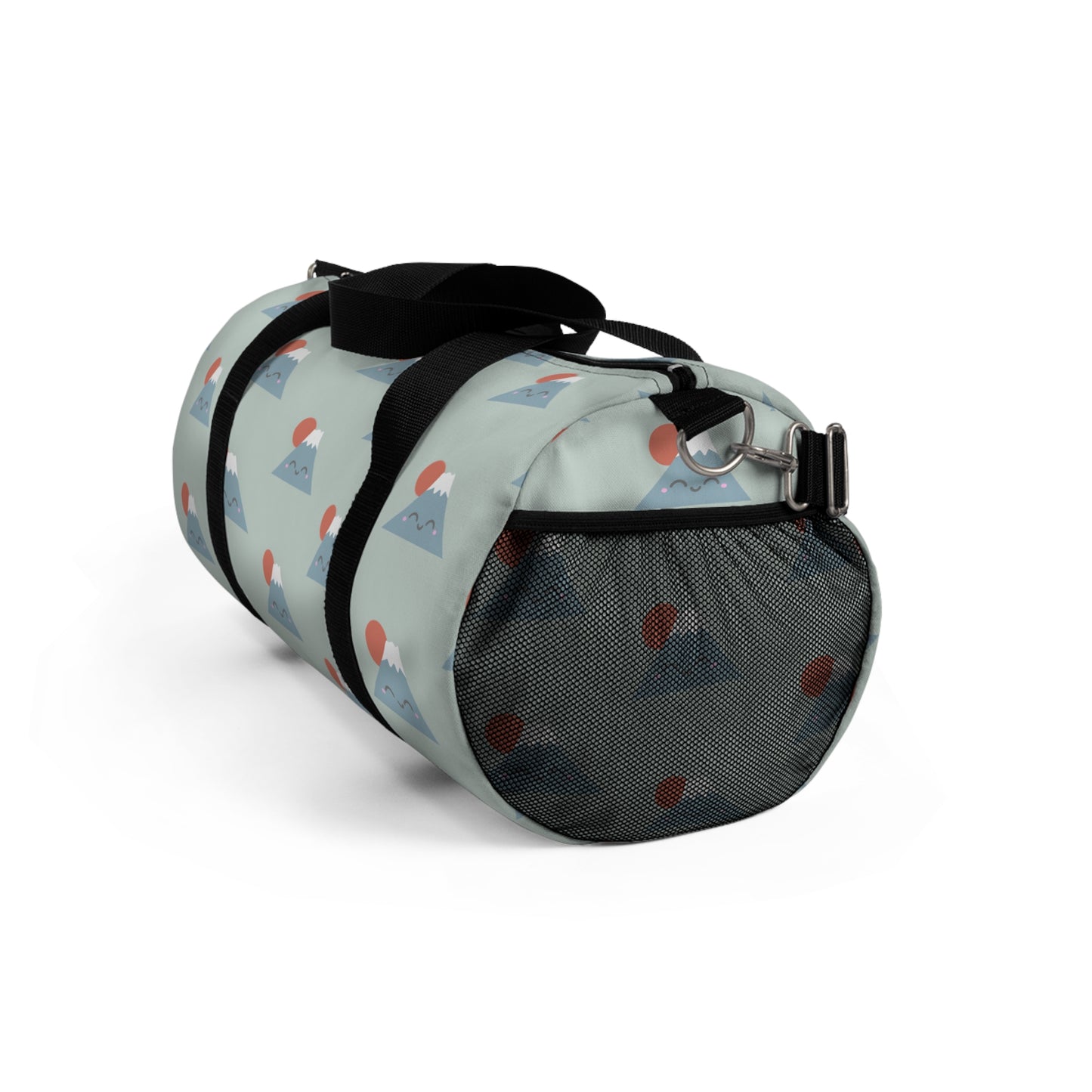 Kawaii Mt. Fuji Duffel Bag - Sea Mist