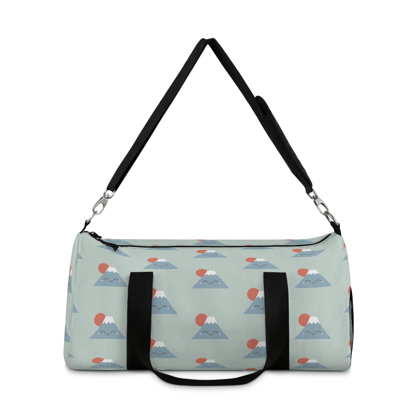 Kawaii Mt. Fuji Duffel Bag - Sea Mist