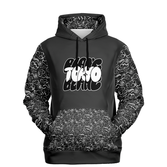 Tokyo Blanc Bubble Print Hoodie - Graphite